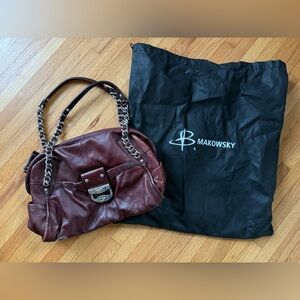 B Makowsky leather purse